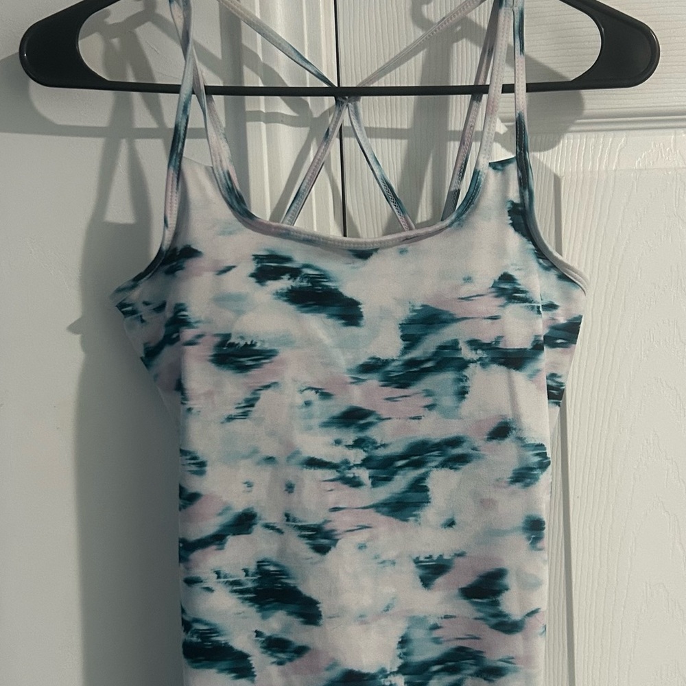 GAIAM Blue and Pink Tie-Dye Camisole